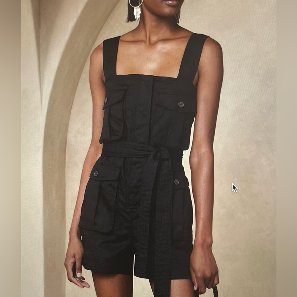 Banana Republic Black Utility Romper